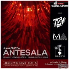 Antesala - Instalación e intervención artística de Liliana Segovia - Jueves, 22  de Marzo de 2018